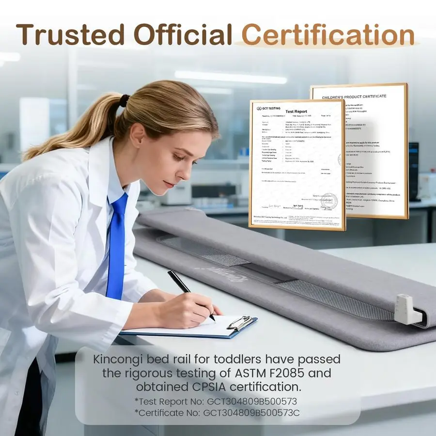 Rail for Toddlers, 71 Inch Wider UShape Base Toddler Bed Rails, Swing Down Breathable Baby Bed Rail Guard for King, Queen, Full,