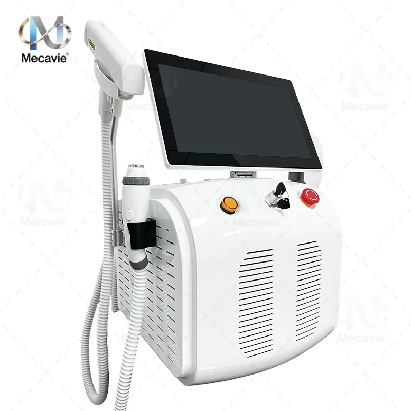 4IN1 Sopraan Titanium Ijs Platina RF Diode 755 808 940 1064nm 4 Golf Laser ND: YAG Machine Pijnloos Ontharing Machine 4000 W
