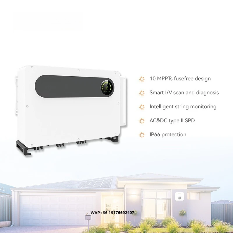 100-150KW Three Phase on Grid Solar Inverter LV/MV High Efficiency for Commercial Industrial PV System