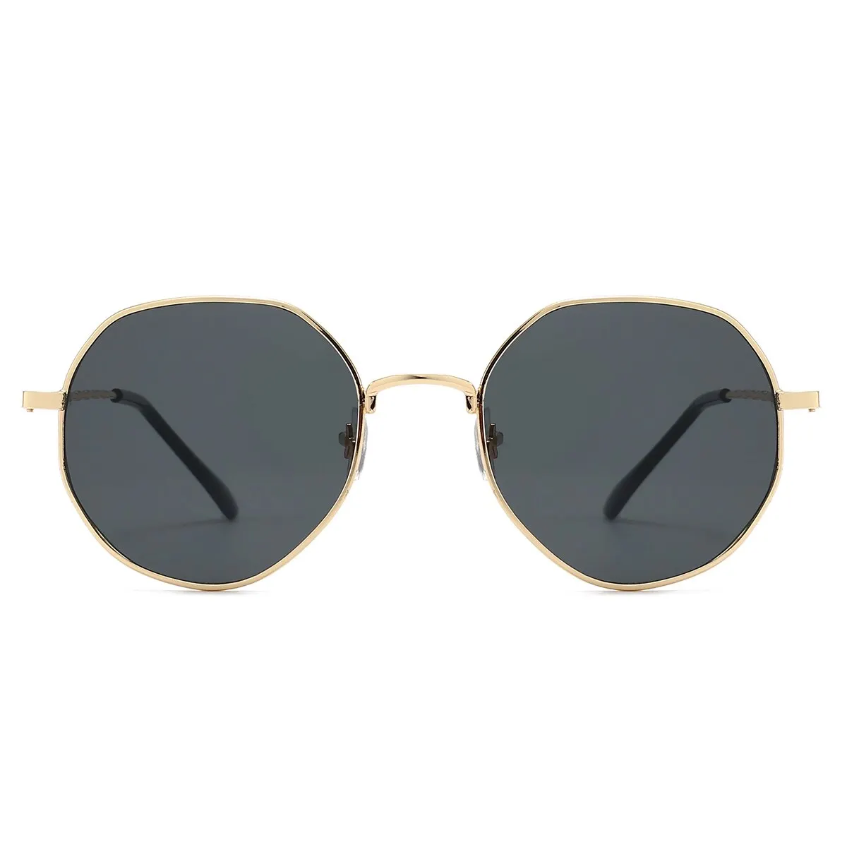 Wielokąt metalowe okulary przeciwsłoneczne w stylu Vintage dla kobiet okulary przeciwsłoneczne męskie luksusowe marki okulary przeciwsłoneczne damskie lustrzane Gafas De Sol Uv400 — zdjęcie 4