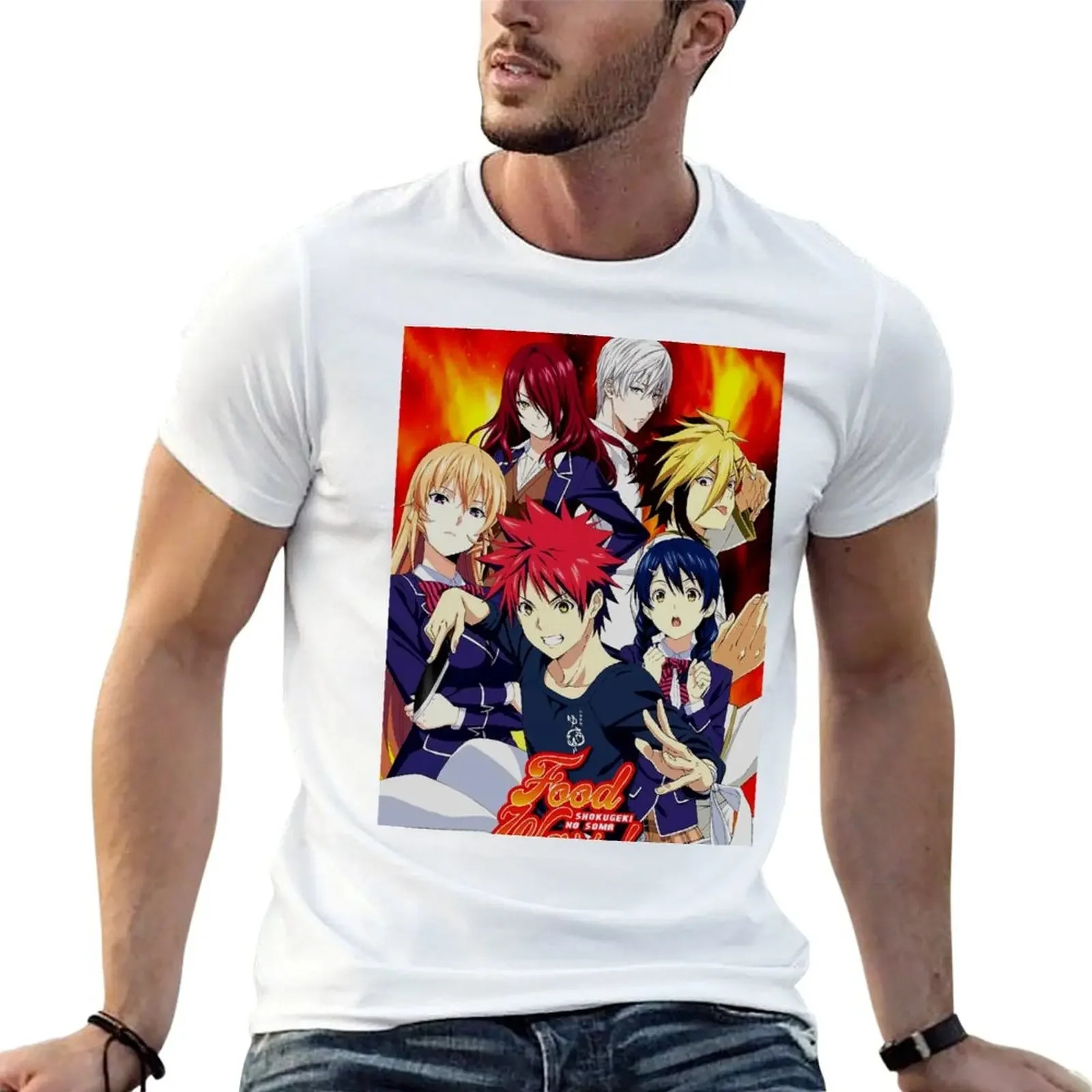 

The Shokugeki No Soma T-Shirt basketball graphic tees aesthetic clothes anime tshirt graphic shirts mens plain t shirts