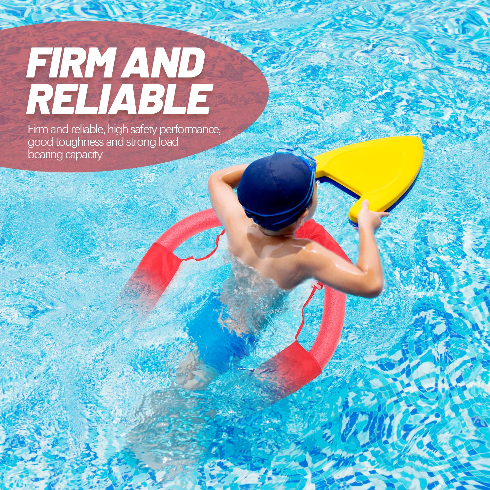 

Floating Chair Net Water Board 6.5x150cm Blue Pool Floats for Adults Kids Swim Aid Material Lightweight