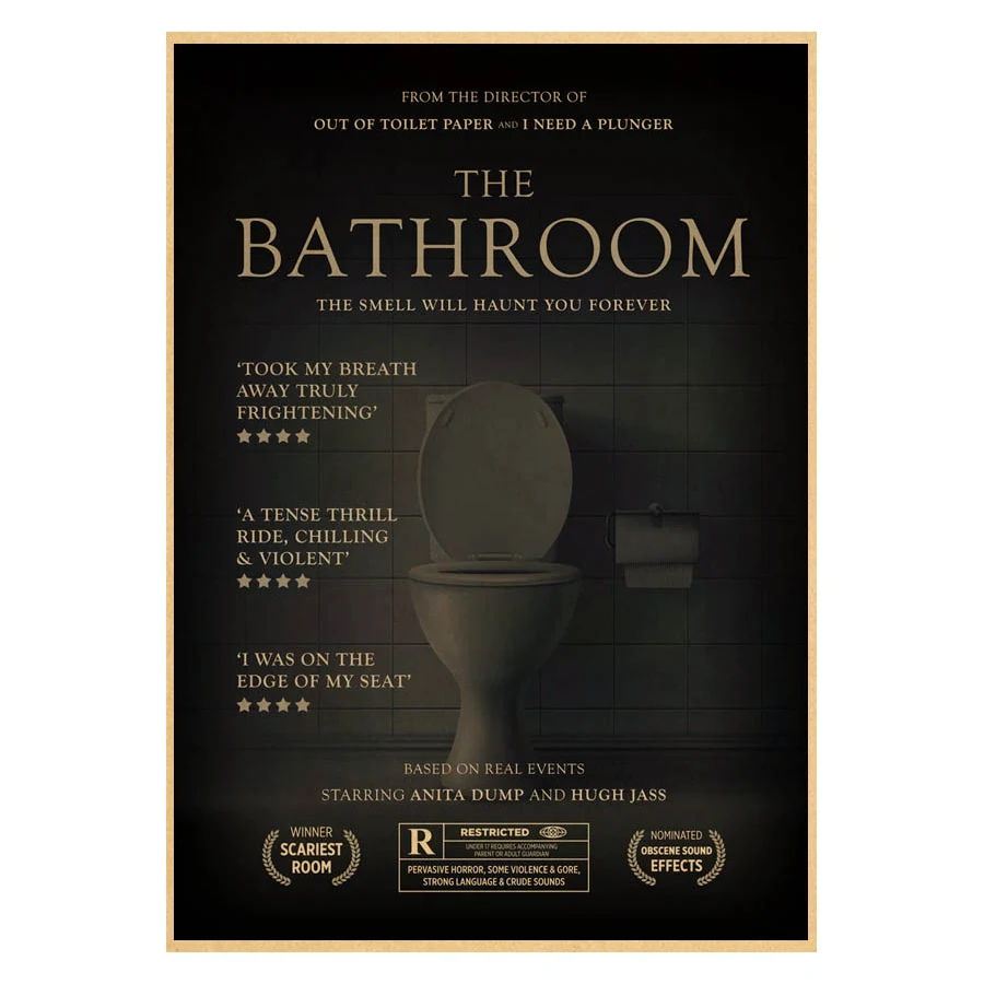 Horror Poster Film Retro Kraft Paper Posters Vintage Home Room Bar Cafe Cinema Decor Aesthetic Art Wall Painting