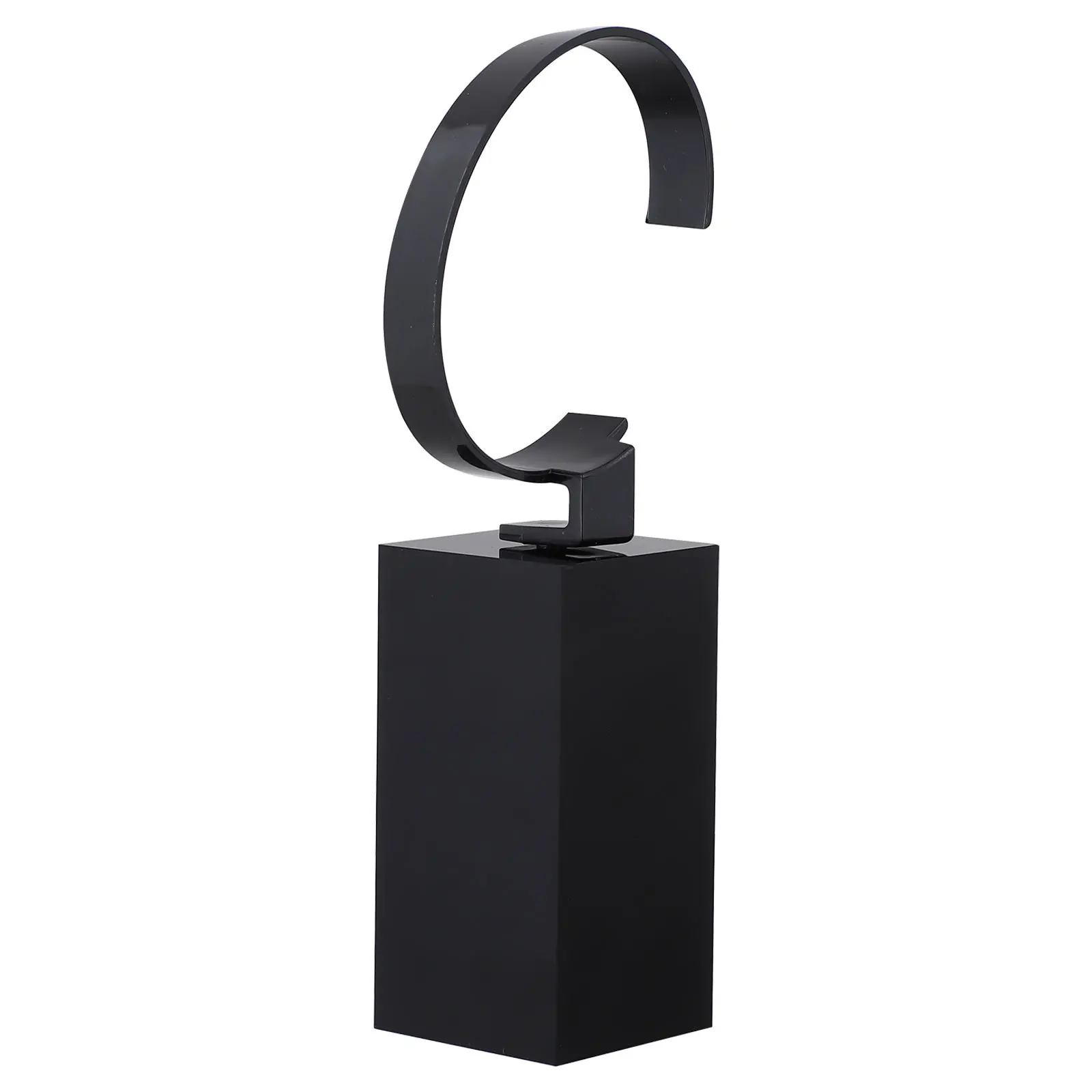1Pcs Watch Display Rack Black Acrylic C-Shaped Holder for Watch Organizer Jewelry Display Stand Wristwatch Storage