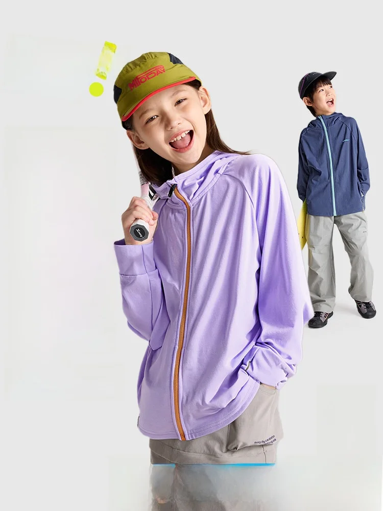 

Quick Dry Children's Sun Protection Clothes Breathable Skin Outerwear Jacket for Boys And Girls Outdoor Casual Polyester Fiber