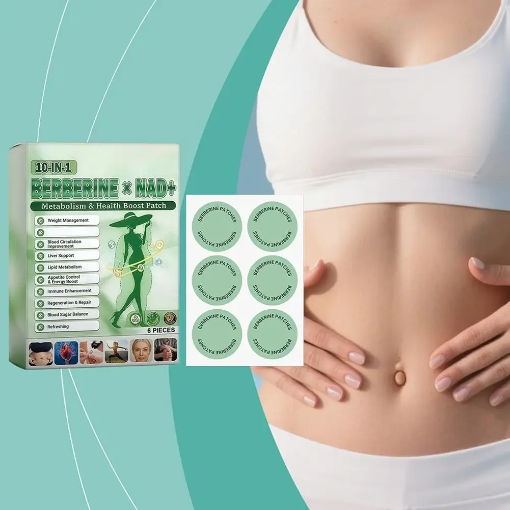 10-in-1 Berberine x NAD+ Weight Management Assistance Patch Easy To Use Body Weight Loss Sticker Body Care Patch