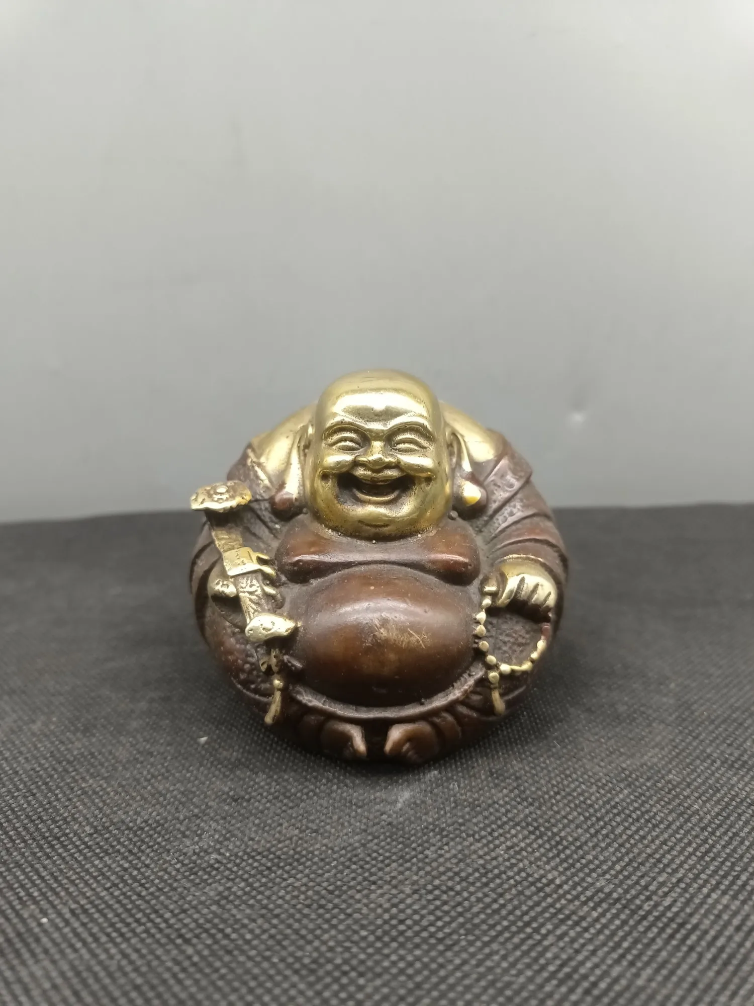 7cm bronze statue Ruyi Joy Maitreya Buddha, product specifications are shown in the following figure