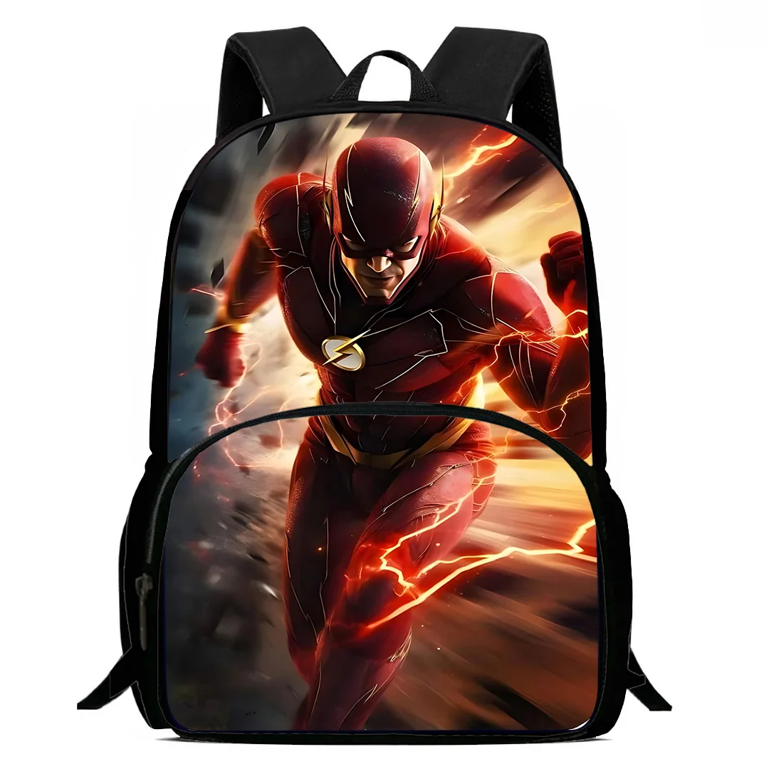 Backpacks Cartoon Supers Flash Boys and Girls Student Birthday Gift Child School Bags Large Capacity Camping Durable Rucksack