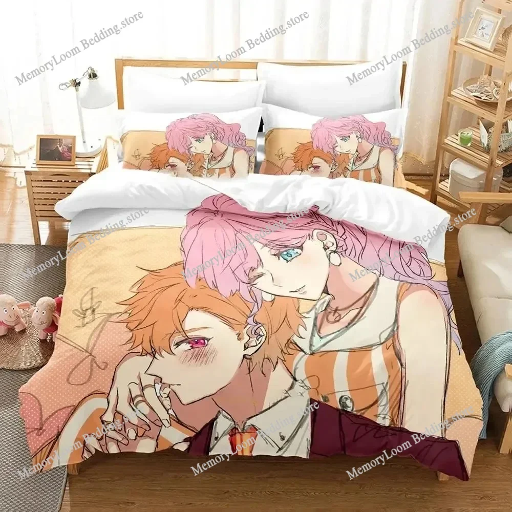 

Anime Character Cute Cupid Parasite Bedding Set Full/Queen/King Size Duvet Cover Pillowcase Kids Adult Soft Home Textile Set