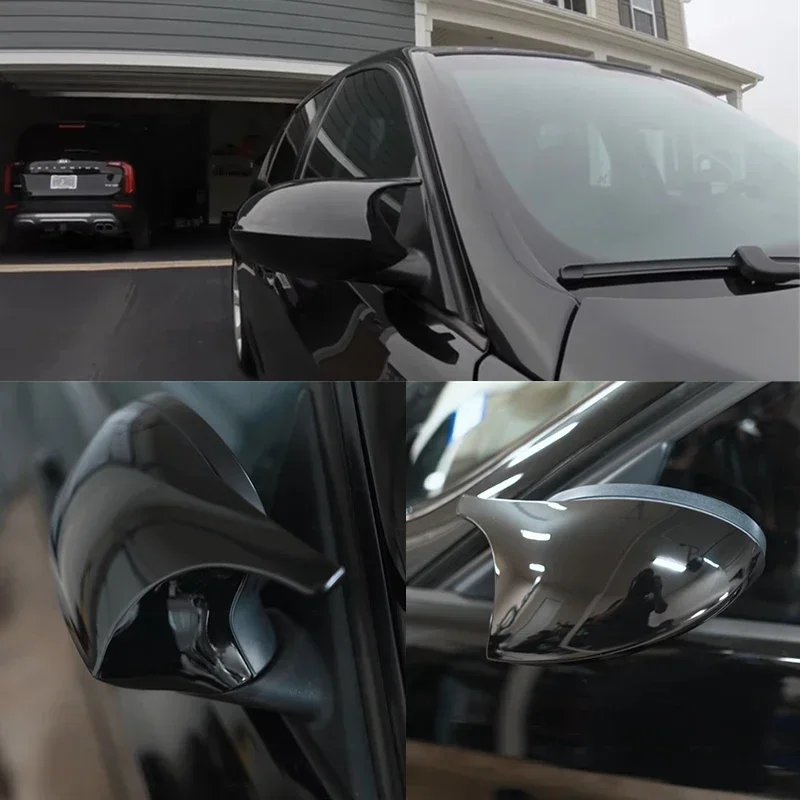 For BMW 1 Series E81 E82 E87 E88 116i 118i 120i 125i 128i 130i 135i 135is 116 118 Carbon Fiber Pattern Black M Look Mirror Cover view 6