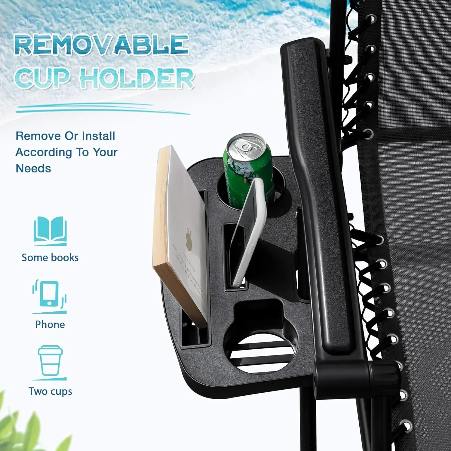 Набор стульев с нулевой гравитацией из 2 складных стальных сетчатых кресел для отдыха на природе, кемпинга, пляжа, патио, лужайки