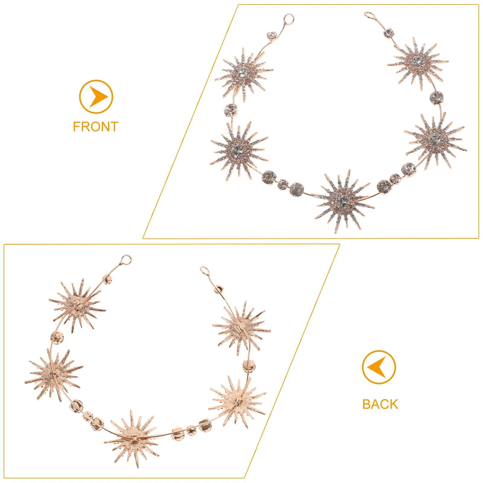 Cinturón de boda con diamantes de imitación, accesorios nupciales, cierre de aleación de Zinc dorado para vestido, falda, fiesta, banquete, decorativo