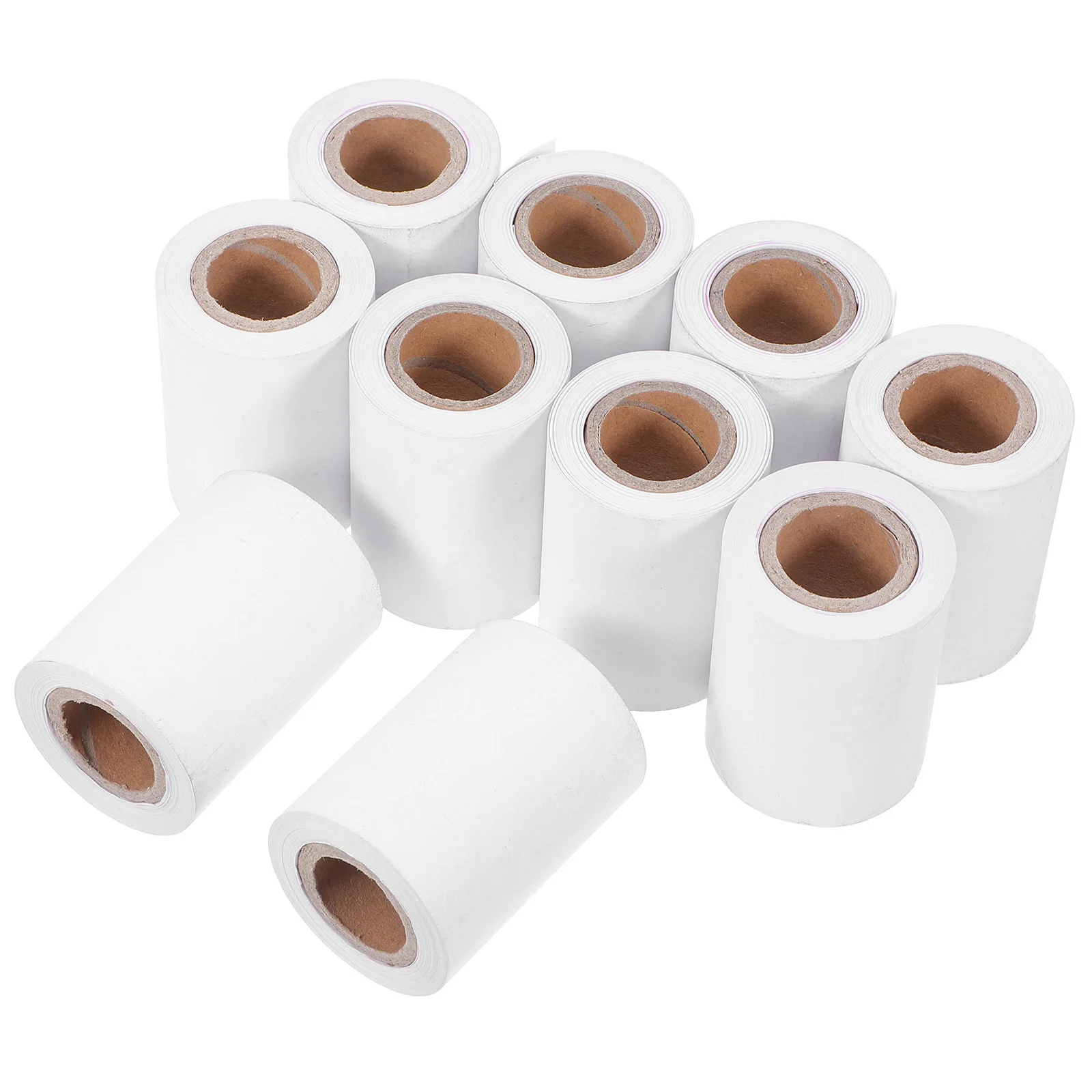 10 قطعة لفات الورق الحرارية لطابعات الإيصالات السوبر ماركت متاجر الراحة واضح طباعة ماكينة تسجيل المدفوعات النقدية لفة ورق #1