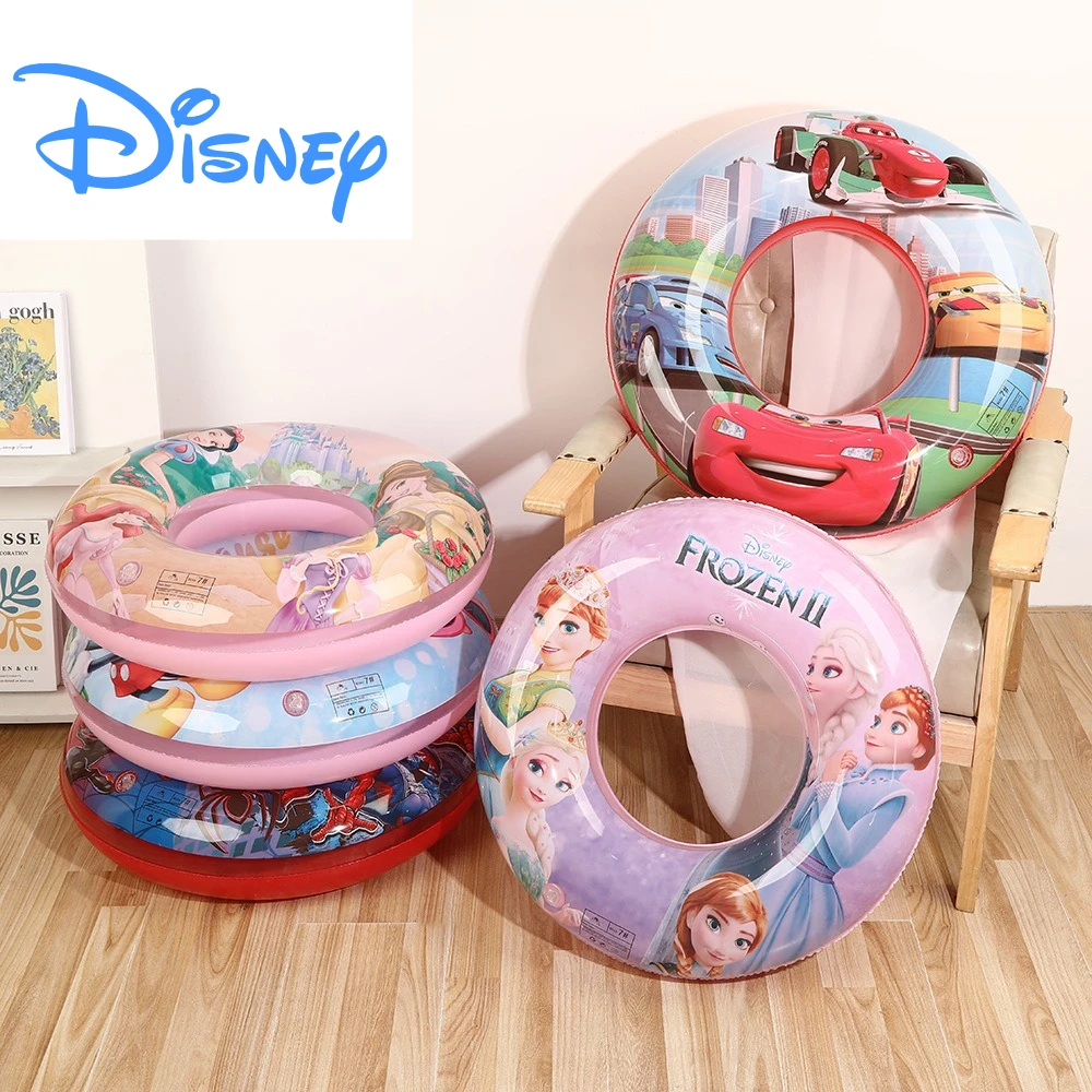 Anelli gonfiabili per feste d'acqua dei cartoni animati Disney Giocattoli Giocattolo gonfiabile in PVC spesso principessa Frozen per bambini