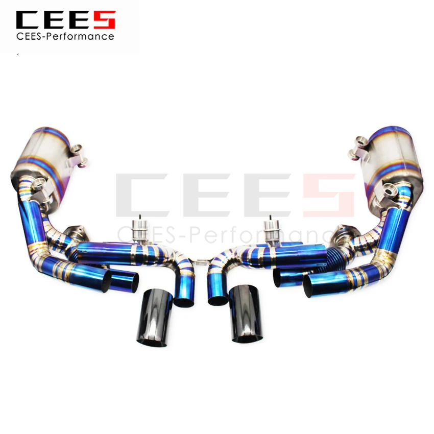 

CEES Exhaust System For Porsche 911 991.1 3.4 Tuning Catback Valve Muffler Auto Modification Terminale Scarico Auto