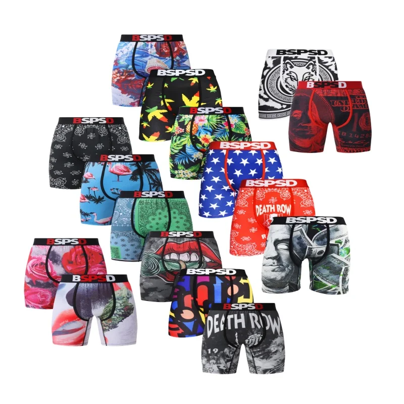 

Сексуальное мужское нижнее белье, боксеры, дышащие впитывающие пот мужские трусы, большие размеры S-XXL, мужские трусы-боксеры, мужские плавки с принтом