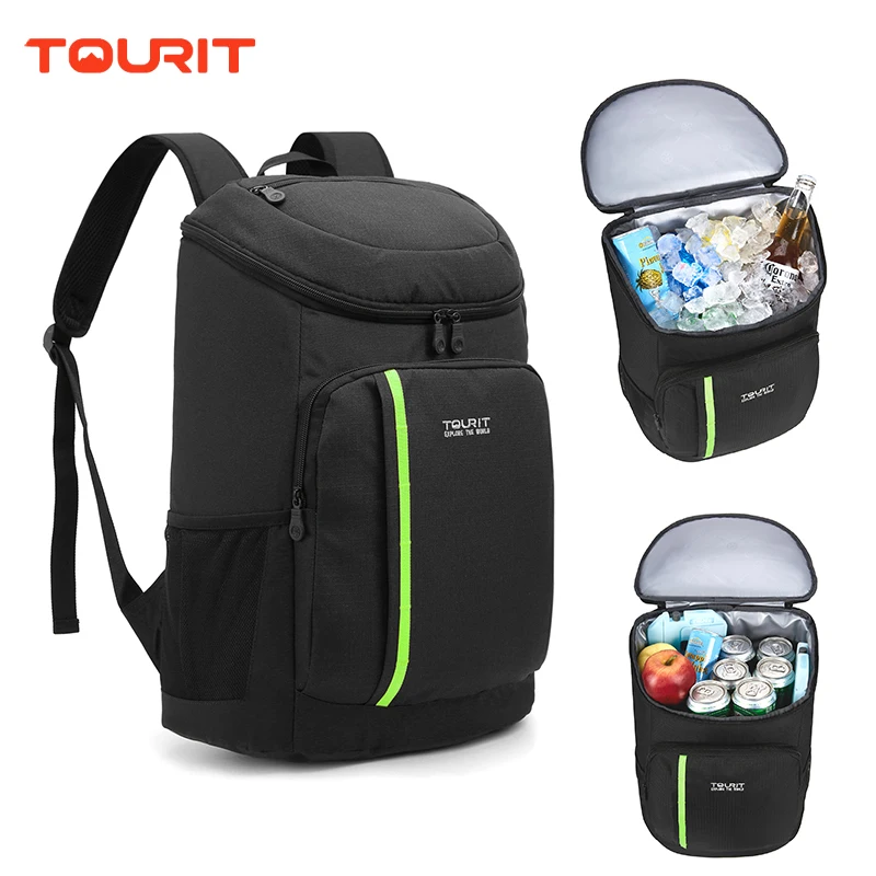 Mochila térmica TOURIT de 30 litros para cerveza, ligera, impermeable, grande, para mantenimiento fresco, bolsa aislante, mochila más fresca, bolsa de playa