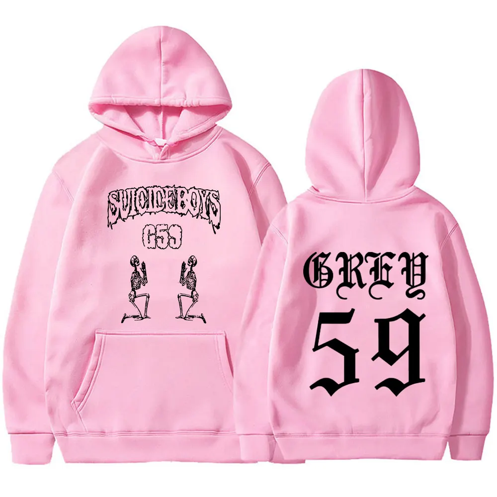 Suicideboys G59 Skelet Hoodies Heren Dameskleding Gothic Vintage Capuchon Sweatshirts Fleece Warme Lange Mouw Losse Pullovers