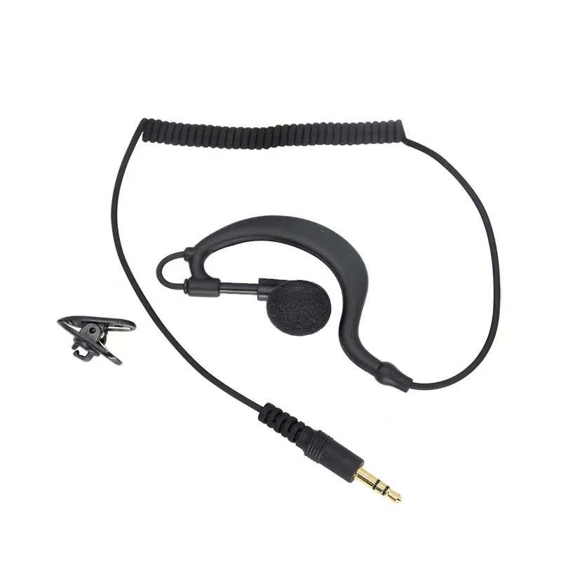 

New 3.5mm In Ear Anti-radiation Single Earphone Listening Air Tube Stereo Coiled Cables Mono Function Earpiece In Ear Stereo