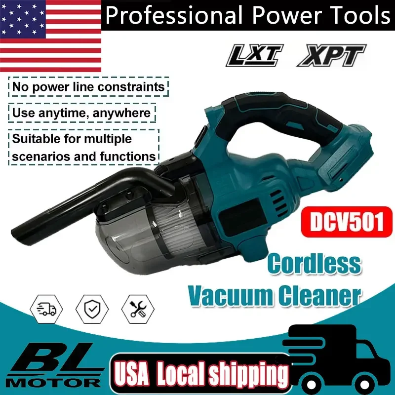 

Подходит для беспроводного пылесоса Makita, ручной пылесборник, напольный ковер, автомобиль, чистка волос домашних животных, электроинструмент, аккумулятор 18 В