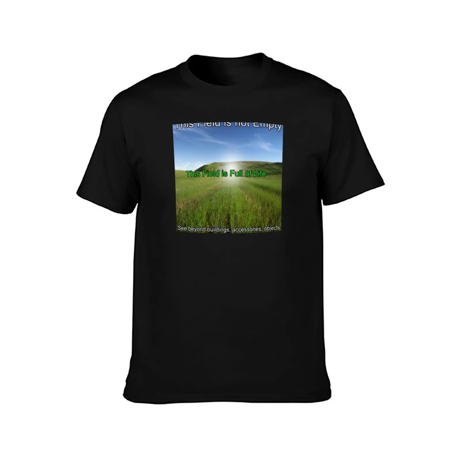 Weirdcore field T-Shirt No Iron Casual Short Sleeve Top