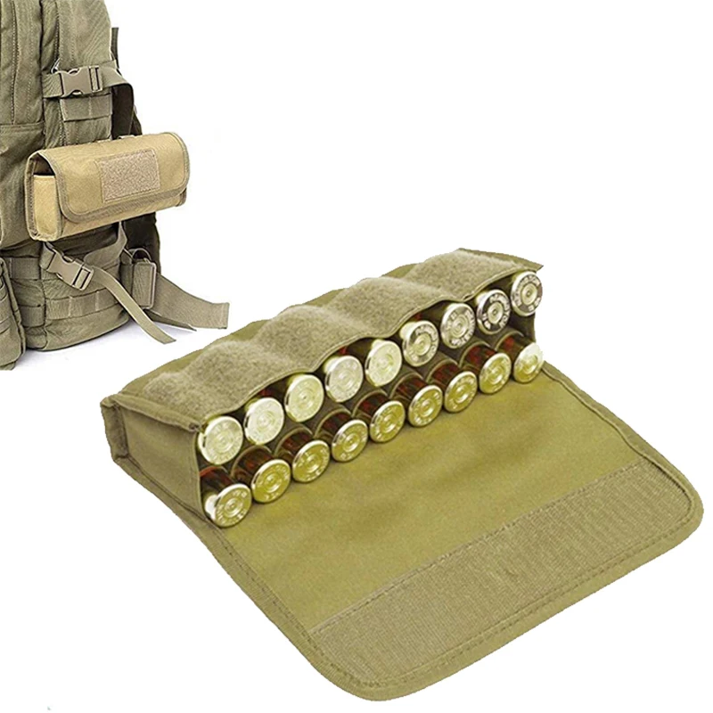 Molle Bullet Pouch 18 Rounds Shotgun Shotshell Reload Holder  for 12 20 Gauge 12G Ammo Bullet Cartridge Bag Military Waist Bag