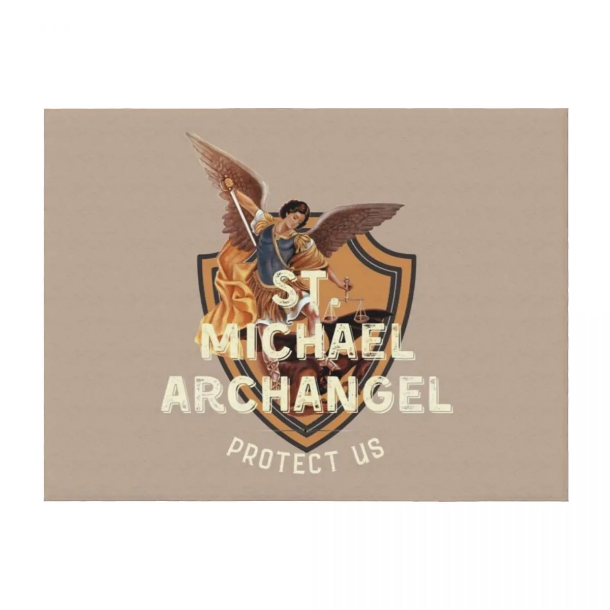 

Saint Michael, St Michael Archangel Throw Blanket Fashion Sofas Travel Comforter Soft Blankets