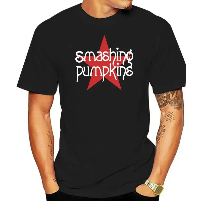 ALTERNATIVE SILVERCHAIR BUSH ZWAN 100% cotton tee shirt  tops wholesale tee THE SMASHING PUMPKINS STAR LOGO BLACK T SHIRT