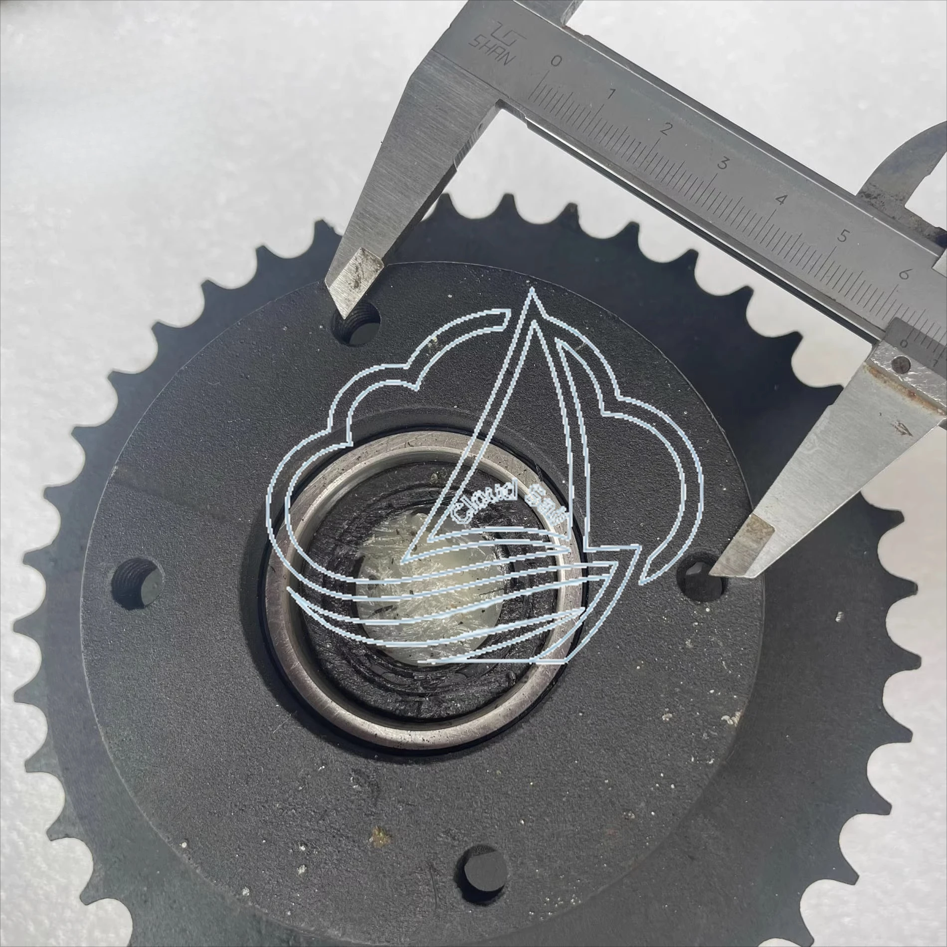 DIY Four Wheel GO KART KARTING ATV UTV Buggy 38T Transmission Rear Axle Chain Sprocket Differential Sprocket model 428 - view 5