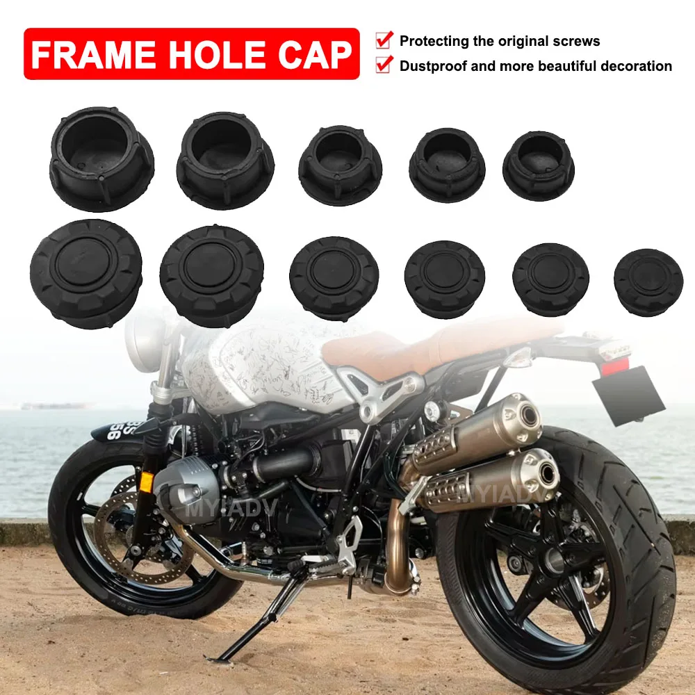 11PCS Motorcycle Frame Hole Plug Cover For BMW RNINET R9T R NINE T 9T Scrambler Racer Urban Pure 2014 2015 2016 2017 2018 2020