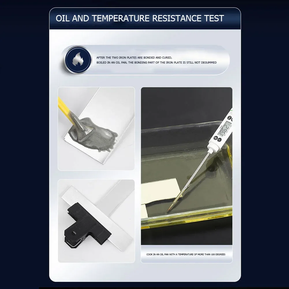 2pcs Strong Metal Repair Glue Heat Resistance AB Glue Industrial Cold Welding Glue Magic Plastic Repair Agent Waterproof Sealant