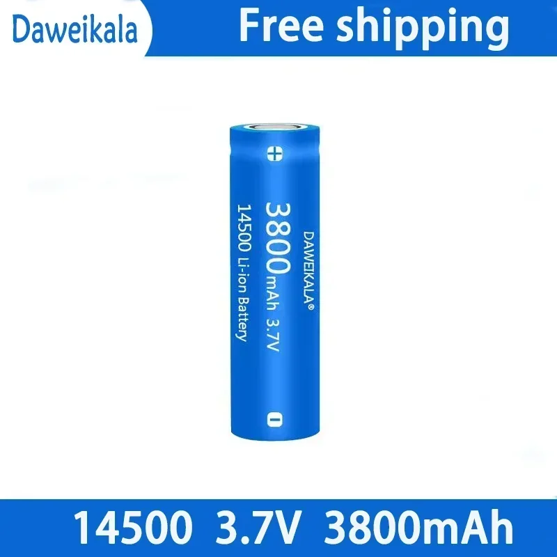 14500 battery 3.7V large capacity 3500mah lithium ion battery, used for electric toothbrush, razor, barber rechargeable battery