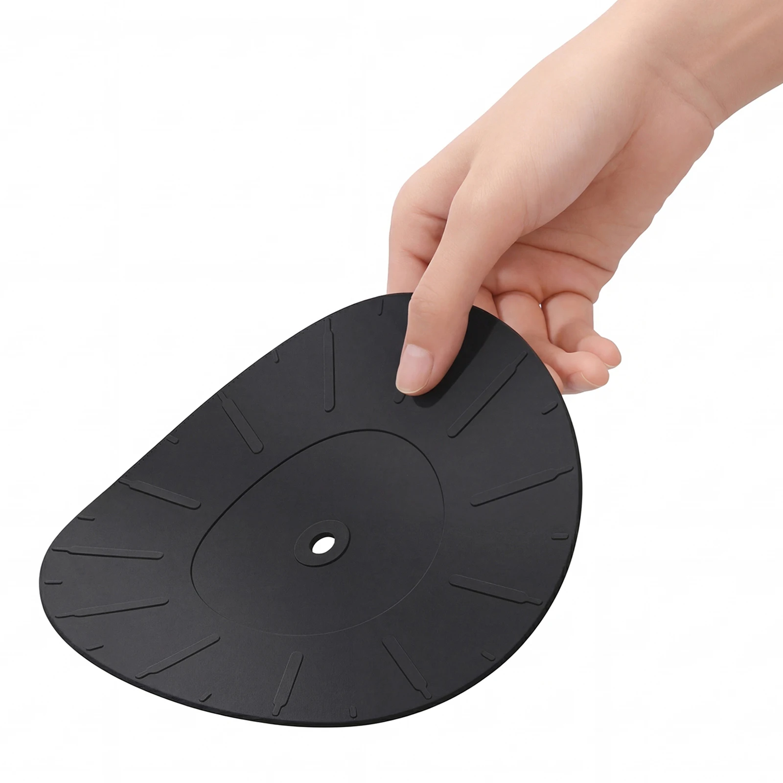 Silicone Turntable Slipmat 7 Inch Diameter Vinyl Disc Protective Pad Anti-Static & Anti-Slip for All LP Vinyl Record Players