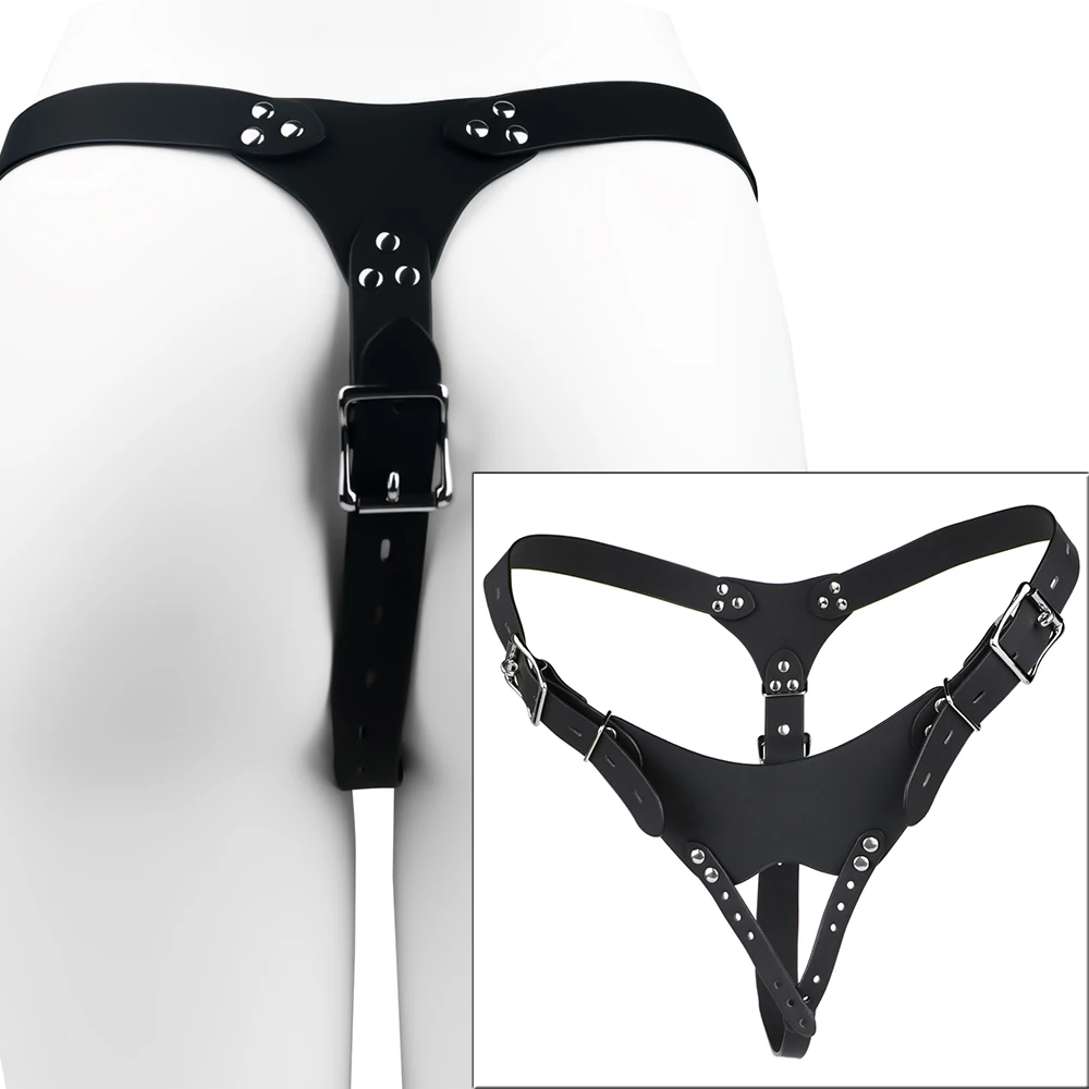 LEZEE Sissy Chastity Belt Harness For Male Chastity Cage Auxiliary Lock Belts Penis Bondage Band Underwear BDSM Sex Toys For Men - Image 4