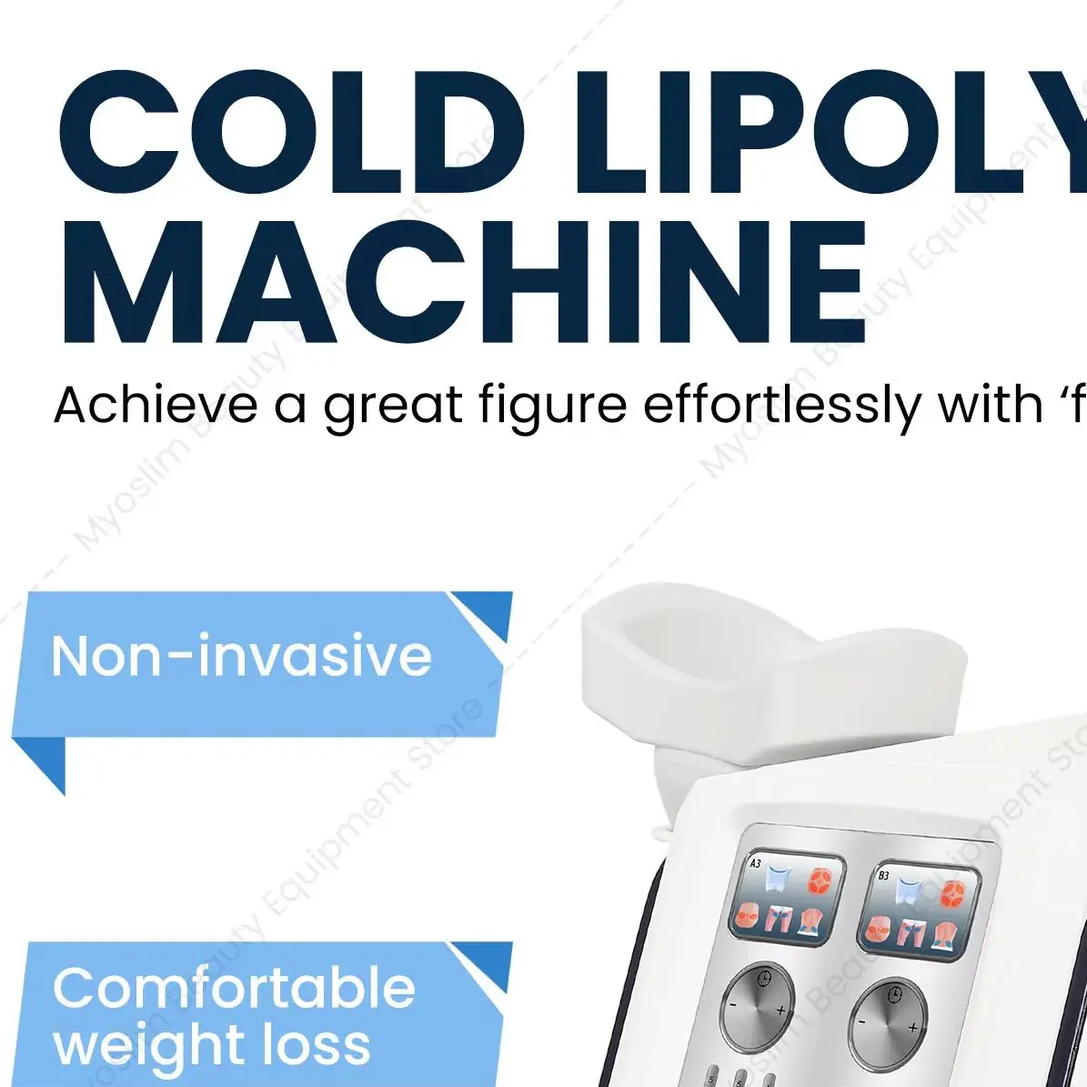 Diamond Cryo Fat Freezing Machine 360° Cooling Body Slimming 6 Handles Double Chin Removal 40K Cavitation RF Lipo Laser B38