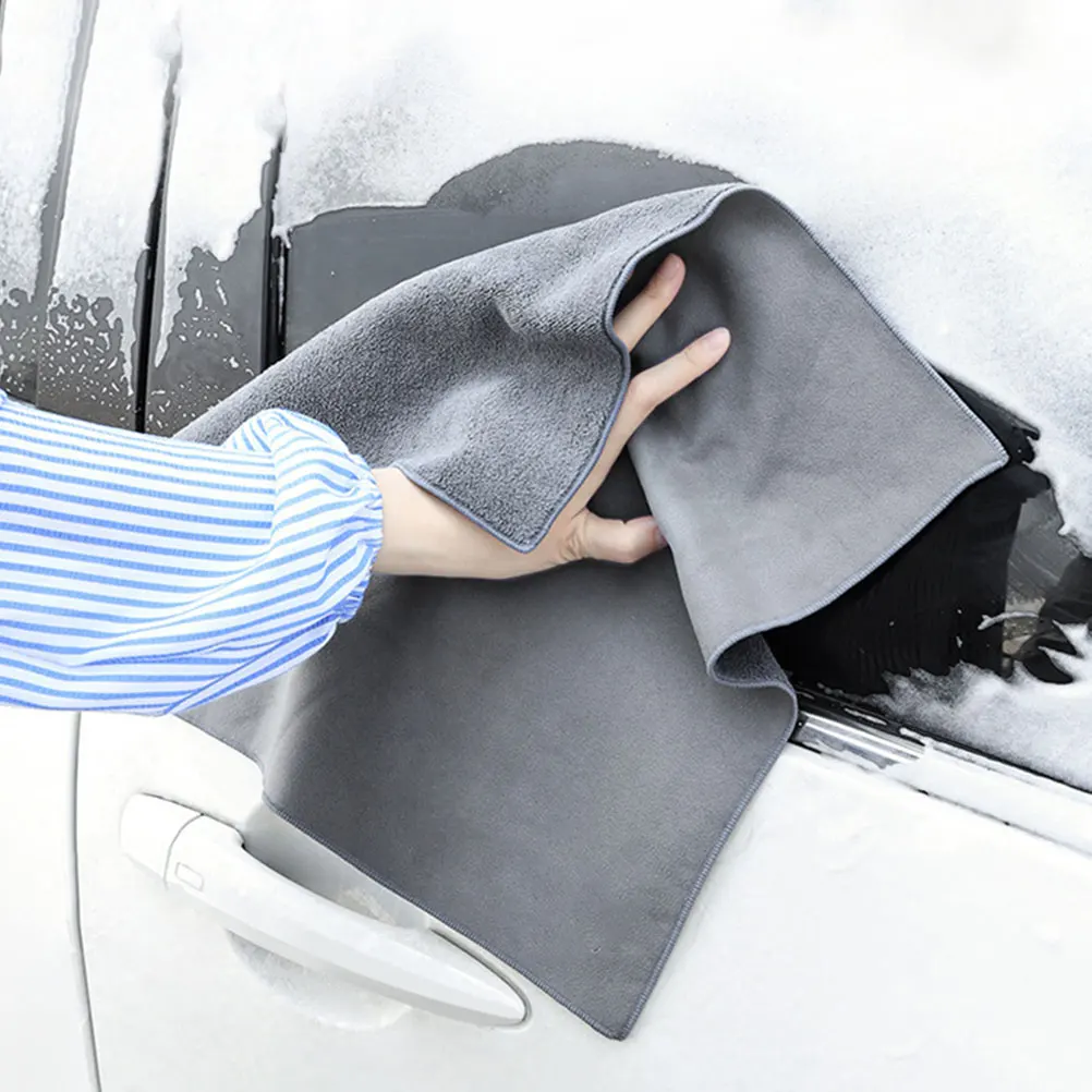 

Thick Car Drying Towels Super Absorbent Cleaning Cloth No Water Marks Interior Exterior Wash Cloth Car Care Accessories