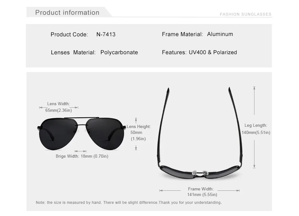 KINGSEVEN Pilot Aluminium Randlose Sonnenbrille Männer Rahmenlose Polarisierte Große-rahmen Gläser Frauen Casual Urlaub Outdoor Brillen – Detail 1