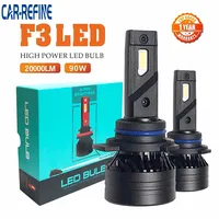F3 90W 2000LM H1 H7 H11 Car LED Headlights Bulb Fog Light H7 H11 9005 9006 H3 H1 9012 Car LED Headlamp Kit 6000K Canbus Led