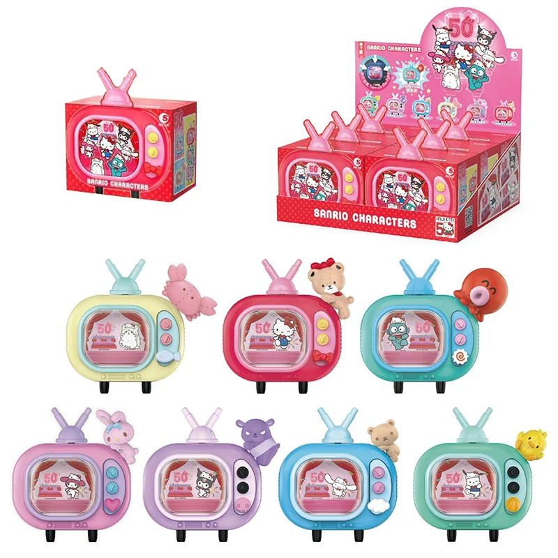 

Authentic Sanrio Mini TV HelloKitty Cinnamoroll Pochacco HANGYODON MY MELODY KUROMI Handmade Ornament Children's Toy Gift