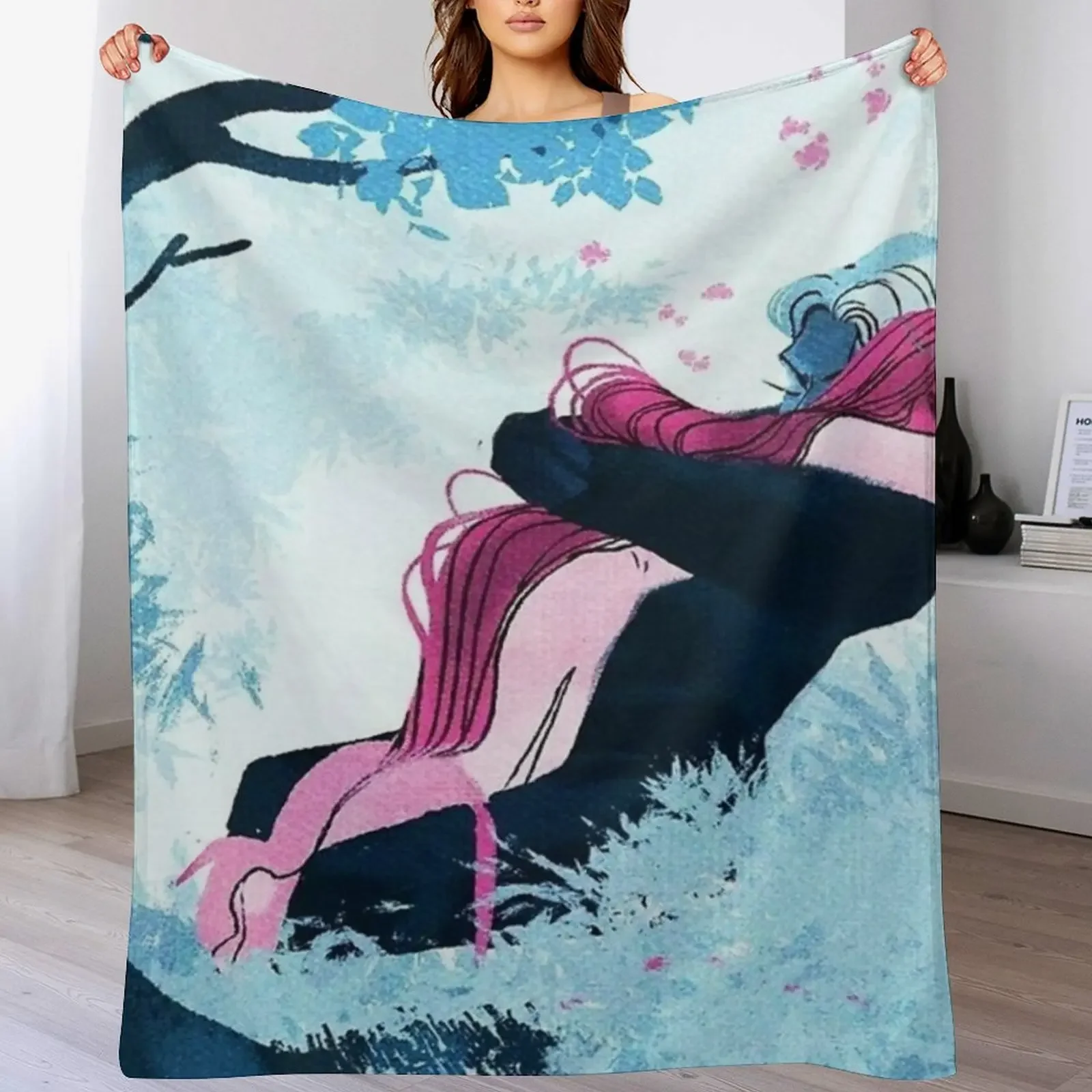 Lore olympus Throw Blanket Sofa Throw Single Bed Fashionable Plaid Blankets