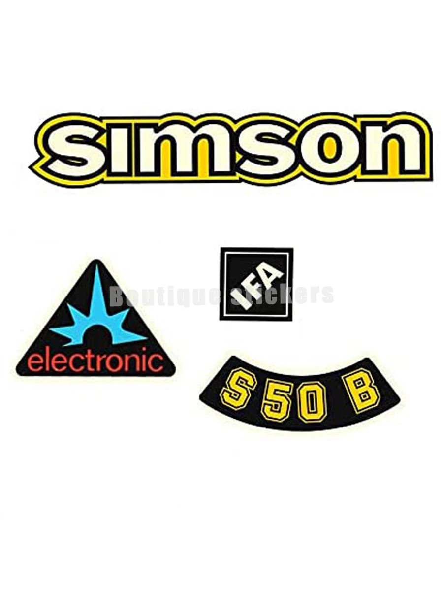 Decorative Simson S50B IFA Electronic Retro Sticker DDR Style Imitation Original Car Sticker Waterproof To Block Scratches