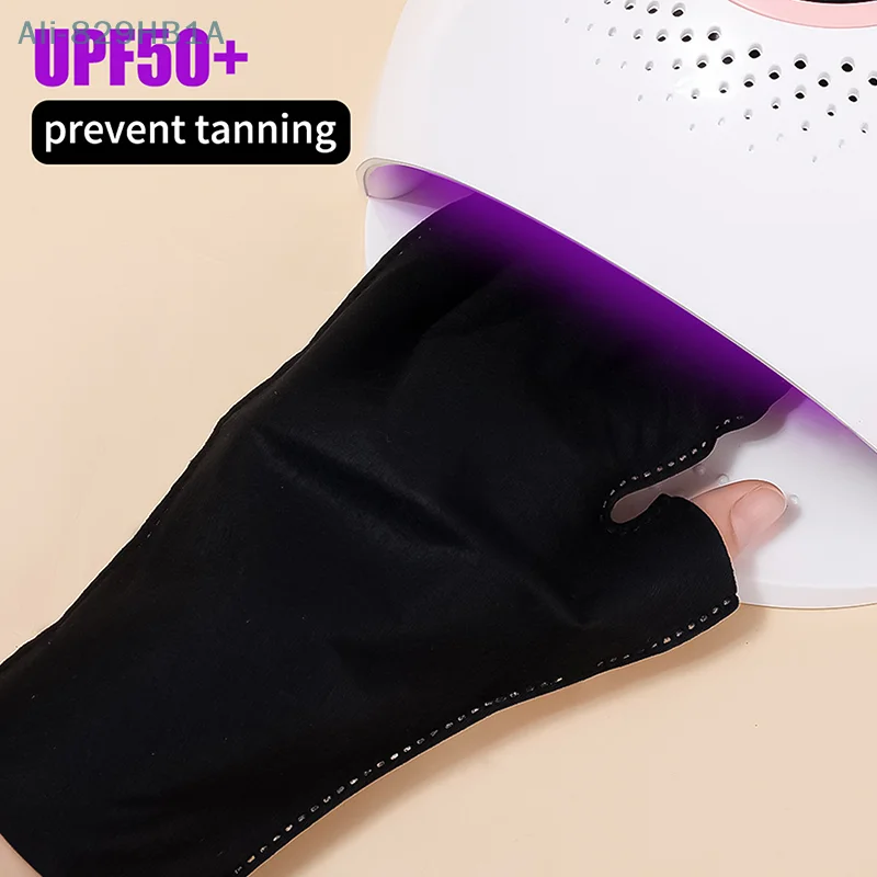 Guantes de protección contra radiación UV, lámpara LED, guante de protección UV para uñas, secador de uñas de Gel, equipo de Arte de uñas ligero