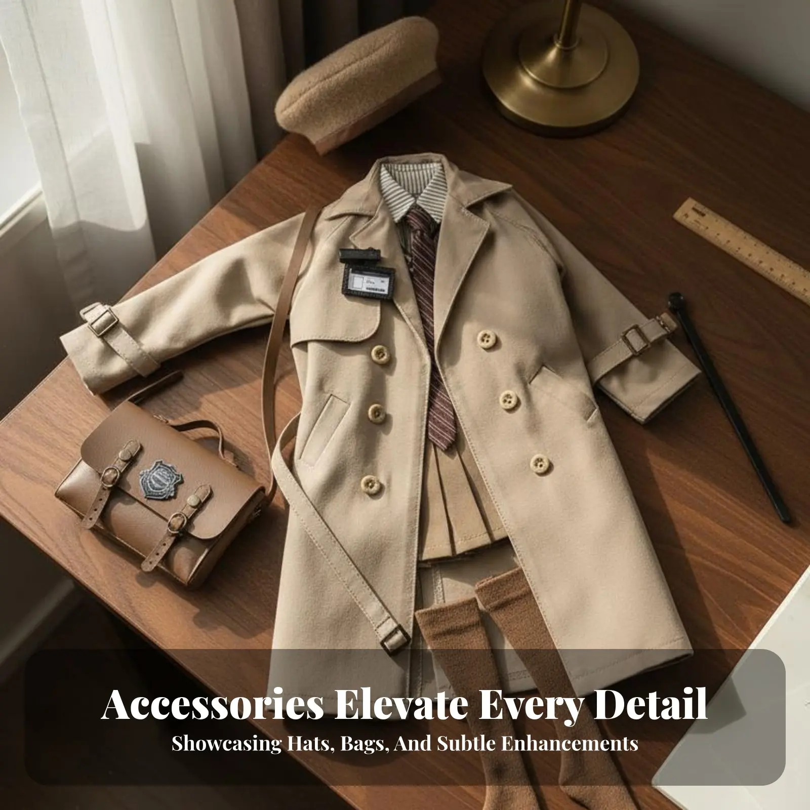 

Комплект школьной формы для кукол BJD в стиле преппи: одежда для кукол BJD, аксессуар для игрушек, тщательная работа, легко надевается