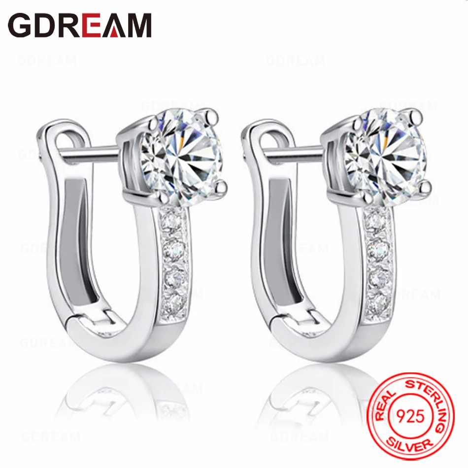 

GDREAM 925 Sterling Silver U-Shaped Clip-On Earrings - Classic And Elegant Jewelry For Everyday Women