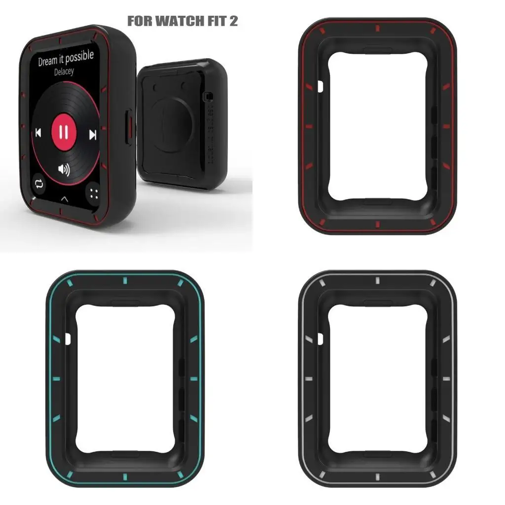 

31BA TPU Scrector Case For Watch Fit 2 Cover Proscaled Shell Bumper Shell