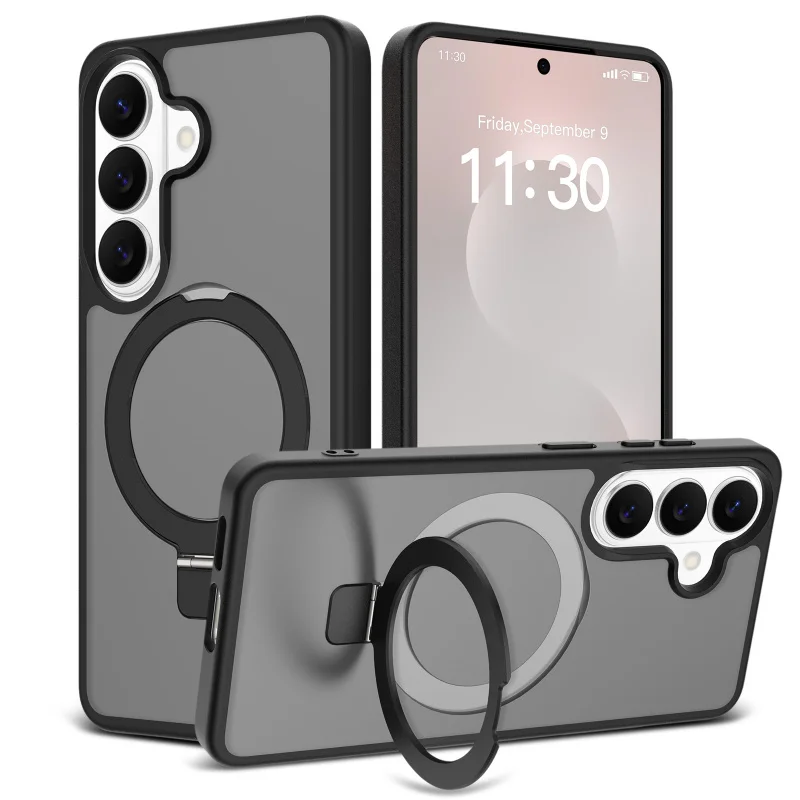 

S26/S25/S24/S23 Ultra A56 A57 Magnetic Stand Skin Feel Anti-drop 2-in-1 Phone Cover Lazy Users