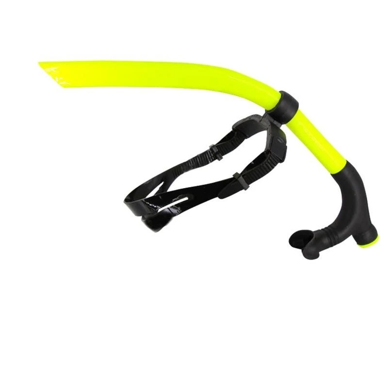 Swim Snorkel with Comfortable Silicone Mouthpiece and One-Way Purg e for Valve for Swim Gear, Training, and Therapy