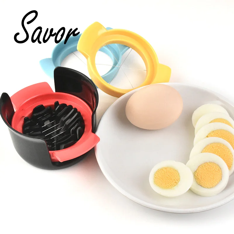 

Egg Slicer Food Grade Stainless Steel ABS Processor Cutter Kitchen Accessories