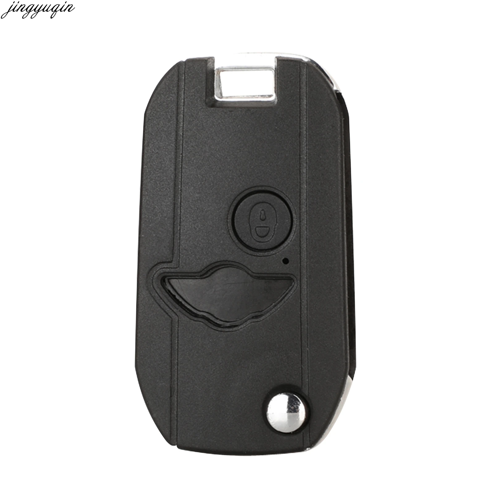 Jingyuqin Remote Car Key Case Shell Modified For BMW Mini One Cooper S 75 E34 E36 E39 E46 R50 R53 Z3 Z4 X3 X5 Land Rover 2BTNS