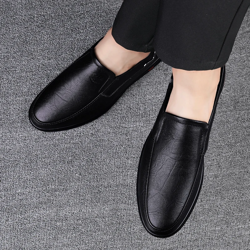 CLOHOO brand special edition two layer cowhide rubber sole handmade shoes business casual leather shoes men